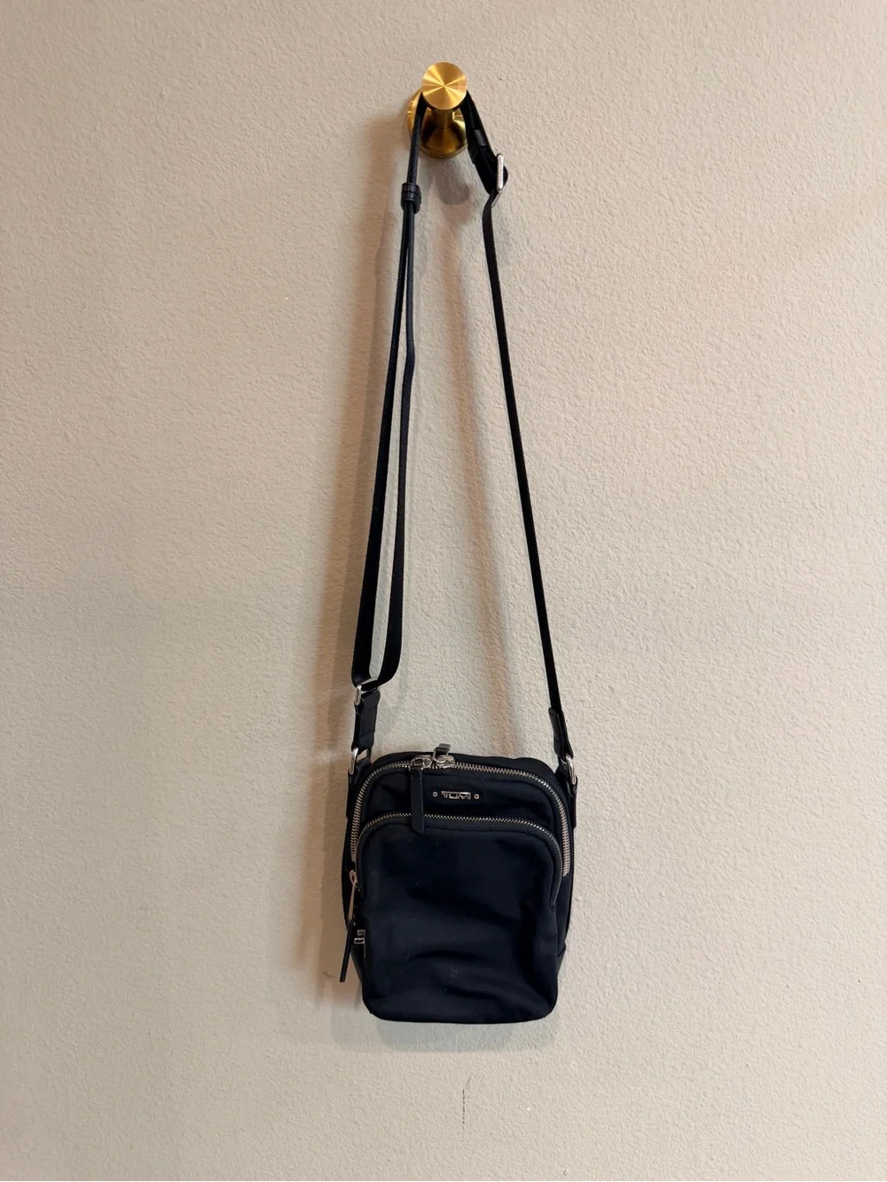 TUMI Voyageur Ruma Crossbody Bag Black Nylon Travel Organizer